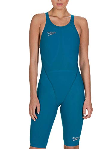 Speedo Fastskin LZR Racer Element Openback Kneeskin AF Traje Neopreno, Mujer, Nordic Teal, 24