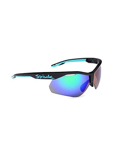 Spiuk Gafa VENTIX-K, Adultos Unisex, Negro/Turquesa, ESTANDAR