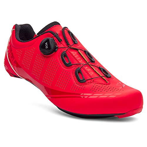 Spiuk Sportline Road Zapatilla Carretera ALDAMA, Adultos Unisex, Rojo Mate, T. 43