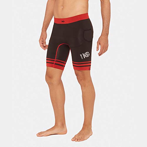 SportHG Dales Malla Técnica, Hombre, Negro/Rojo, M