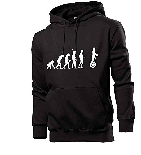 Sudadera con capucha para hombre Evolution Segway – shirt84.de Negro L