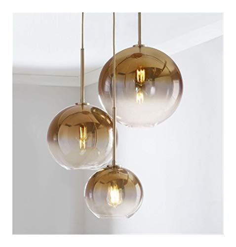 T-ara Diseño minimalista Conjunto de 3 Lukloy Loft Chandelier Promiscuas Chandeliers Silver Gold Gloss Ball Ball Island Moderno Colgante Techo Lámpara Lámpara Lustre Calidad de lujo