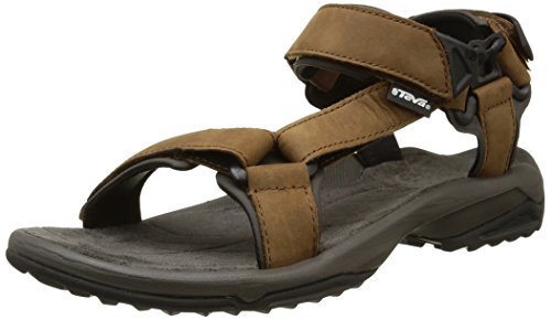 Teva Terra Fi Lite Leather, Sandalias de Punta Descubierta Hombre, Marrón Brown, 47 EU