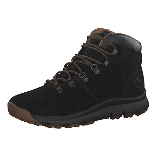 Timberland World Hiker Botas de Cuero y Ante de Hombre - Negro 41.5 Negro