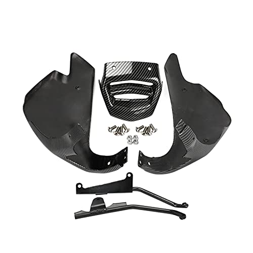 TLYA Motorycle Failing Spoiler Motor Cladding Kit de Montaje Conjunto de Fibra de Carbono Negro, para ya.ma.ha FZ1S FZ1N 2006-2014 FZ1 ABS 2014 (Color : Carbon Fiber Black)