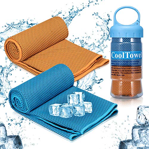 Toalla Refrescante, iTrunkToalla Súper Absorbente de Sudor para Alivio Instantáneo, Toalla Deportiva Fría para Viajes, Yoga, Escalada, Golf y Deportes al Aire Libre