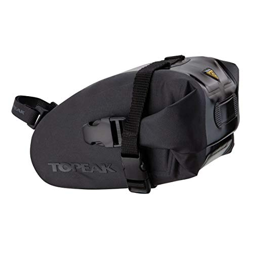 TOPEAK Wedge Drybag (Straps) Bolsa de sillin, Deportes y Aire Libre, Negro, S 15 x 9 x 9 cm / 5.9” x 3.5” x 3.5” (Small)