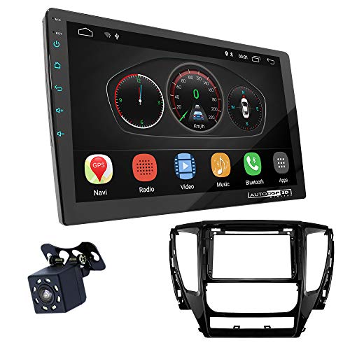 UGAR EX10 9" Android 10.0 DSP Car Radio mit 22-988S Panel Dash Instalación Fascia Kit para Mitsubishi Pajero Sport 2015+