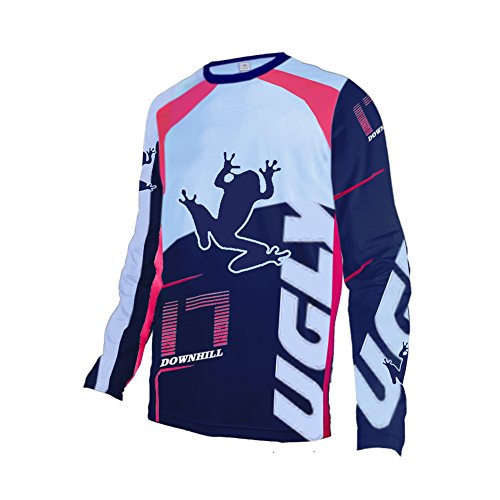 Uglyfrog Hombres Motocross/MTB/Bike/Downhill Jersey Transpirable Shirt Diseños Especiales Ciclismo Maillots V-Cuello o Cuello Redondo