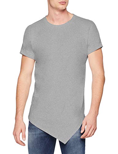 Urban Classics Asymetric Long tee Camiseta, Gris (Grey 111), M para Hombre