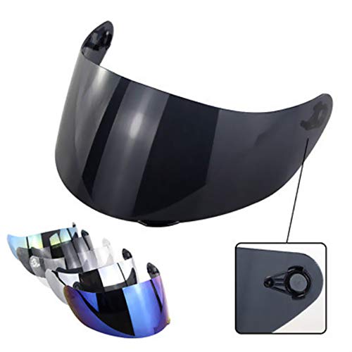 Visera de casco,Tickas Ajuste de la cara del visor de la lente del casco del escudo del viento de la motocicleta para AGV K1 K3SV K5