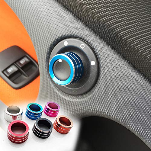 WXQYR Anillo de Perilla de Espejo retrovisor Clips de automóvil Chuck (Smart Edition no se Puede Usar) para Smart 453 Fortwo Forfour 2015-2017 Accesorios para Auto