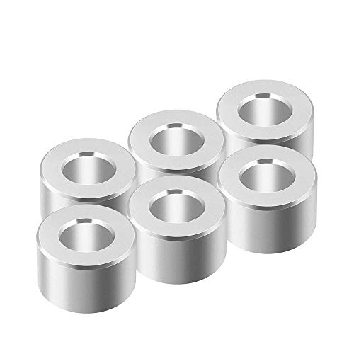 XIARUI Printer Accessories 10 / 20pcs 3D Impresora Piezas de Aluminio Spacer V-Ranura Aislamiento Columna separada Pillar cuarentena Bore 5 mm for 3D Durable Parts (Size : 20pcs)