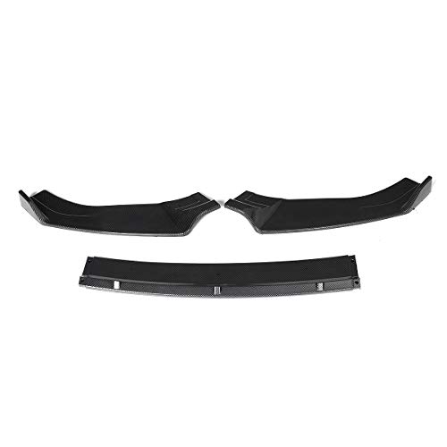 XMEIFEI PARTS Parachoques Delantero del Coche Divisor Lip Spoiler difusor Protector de la Cubierta for Volkswagen VW Golf GTI R MK7 MK7.5 GTD 2014-2019 (Color : Matte Black)