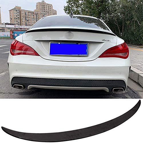 XTT Adecuado para Mercedes-Benz CLA 200 220 260 W117 2013-2018 Material ABS Spoiler de Maletero Trasero del automóvil, Adhesivo 3M sin Perforaciones e instalación fácil, Negro