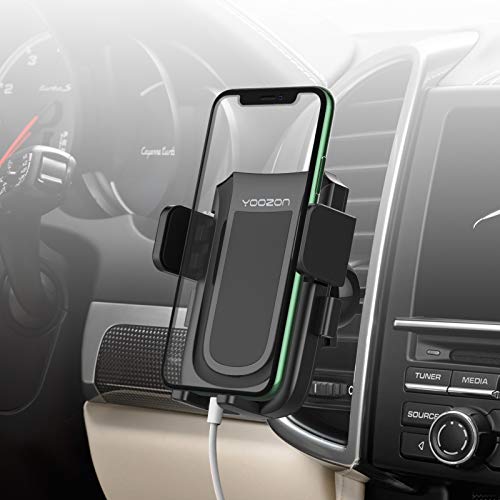 Yoozon Soporte Móvil Coche,Ajustable 360 Grados Rotación con Ventilazión Universal Compatible con iPhone Andriod para iPhone XS MAX/XR/XS/X/8/8 Plus/7/7 Plus/, Galaxy S9/S8/S7/Note 9,etc