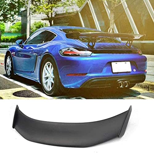 ZQADTU Alerón Trasero de Carbono/abs Modificado para Coche, decoración Exterior automática para Cayman 981/986/987/718 / Gt4 / GT 2016 2017 2018 2019, Fibra de Carbono, Negro, Negro, Negro