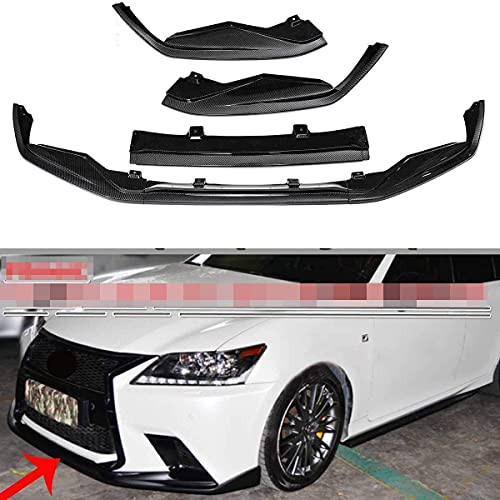 ZQADTU Carbono Estilo Coche Labio Delantero Divisor Spoiler Cubierta difusor embellecedor para Lexus Gs350 450 F Sport 4Dr Modelo 2013 2014 2015