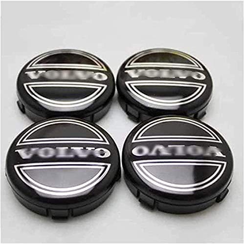 4 Piezas 60mm De Tapas Rueda Centro Tapacubos De Metal Para Volvo S40 S60 S80L XC60 XC90,La Rueda Logo Insignia Coche Accesorios