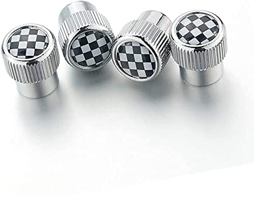 4 Piezas TapóN Polvo Metal Coche De La De NeumáTicos para Mini Cooper S/ONE Clubman F54 F55 R50 R53 R55 R56 R60 Countryman R61 for Mini Cooper F/R Series, De VáLvula Con Logo