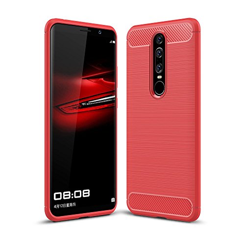 7.59 Funda Antideslizante para Huawei Mate RS Porsche Design | Rojo Caucho Suave