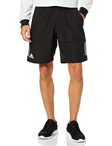 adidas Club 3STR Short Pantalones Cortos de Deporte, Hombre, Black/White, S