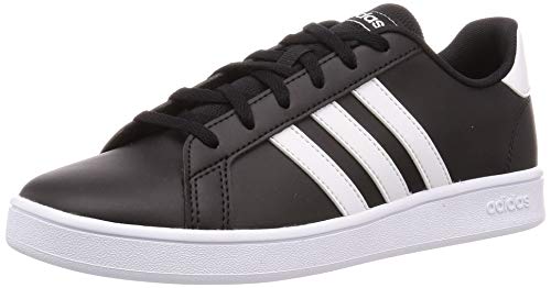 adidas Grand Court K, Zapatos de Tenis, Noir Blanc Blanc, 38 EU