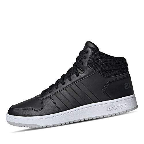 adidas Hoops 2.0 Mid, Zapatillas de básquetbol Hombre, Core Black/Core Black/Grey Two F17, 45 1/3 EU