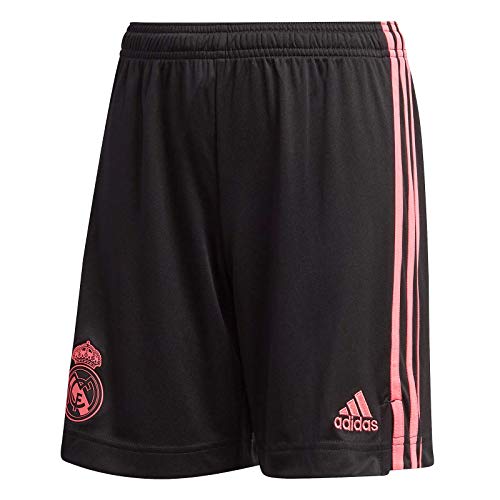 adidas Madrid Temporada 2020/21 Real 3 SHO Y Pantalón Corto Tercera equipación, Niño, Negro, 140