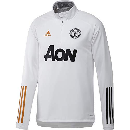 adidas Manchester United Temporada 2020/21 MUFC WRM Top Sudadera Warm, Unisex, Blanco, S