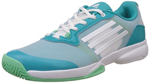 adidas Sonic Court W, Zapatillas de Tenis Mujer, Verde/Blanco (Verimp/Ftwbla/Briver), 40