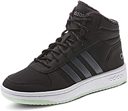 adidas - Tenis deportivos Hoops Mid 2.0 unisex para niños, color blanco, 32 UE, color, talla 30 EU