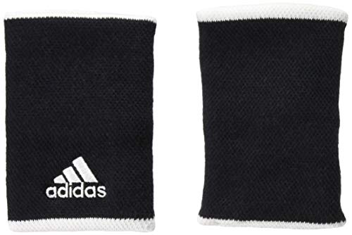 adidas Tennis WB L Muñequera, Unisex Adulto, Negro/Blanco/Blanco, Talla Única