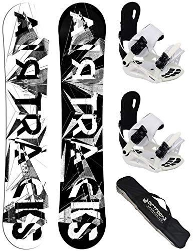 AIRTRACKS Lady Snowboard Set - Tabla BWF Mujer 145 - Fijaciones Star W S - SB Bag/Nuevo