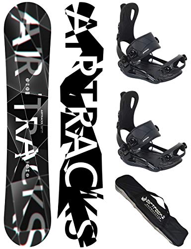 AIRTRACKS Snowboard Set - Tabla REFRACTIONS Game Wide 165CM - Fijaciones Master L - SB Bag/Nuevo