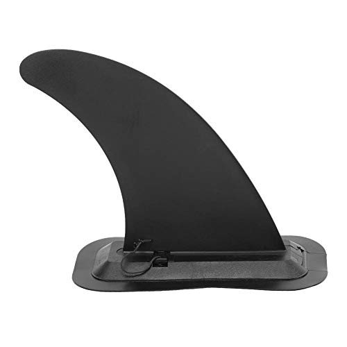 Aleta Central de PVC para Stand Up Paddle Board Tabla de Surf Long Board Desmontable Single Fin Black