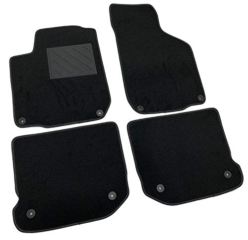 Alfombrillas para Seat Leon I 1999-2006 a medida, antideslizantes, talonera de PVC, fijación