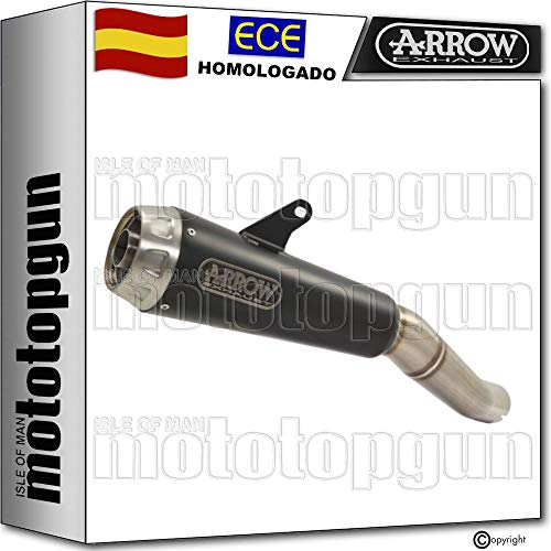 ARROW TUBO DE ESCAPE HOMOLOGADO PRO-RACE CON FONDO INOX EN NICHROM NEGRO COMPATIBLE CON SUZUKI GSX-S 750 2017 17 2018 18 71776PRN