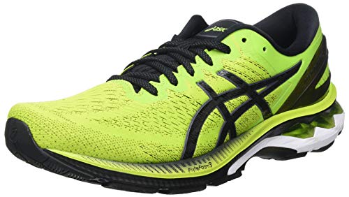 Asics Gel-Kayano 27, Road Running Shoe Hombre, Lime Zest/Black, 46 EU