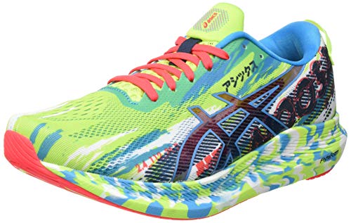 Asics Gel-Noosa Tri 13, Road Running Shoe Hombre, Hazard Green/Digital Aqua, 44.5 EU