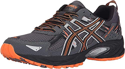 ASICS Men's Gel-Venture 5-M, Carbon/Black/Hot Orange, 11 M US