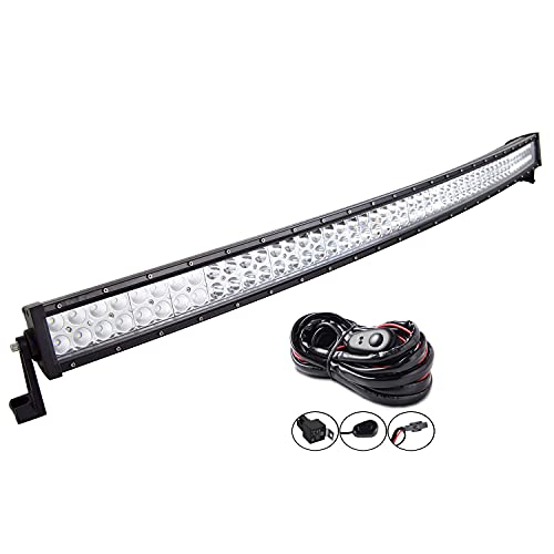 Auxtings 50 inch 288W Barra curva de luz antiniebla, de varios tamaños y potencias, para todoterreno o camión