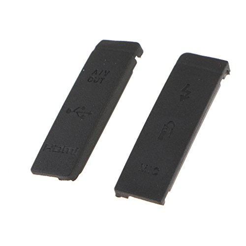 B Blesiya Tapa de Tapa de Puerta de Polvo de Goma USB HDMI para Cámara EOS 5D2 5D Mark II