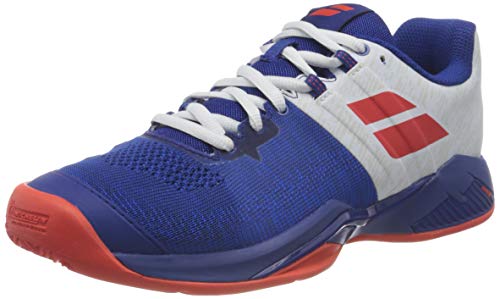 BABOLAT Propulse Blast Clay Men, Zapatillas de Tenis Hombre, Imperial Blue/White, 46 EU