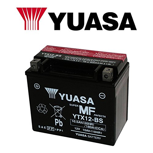 BATTERIA YUASA YTX12-BS 12 V 10 AH PER SYM CITYCOM/EFI 300 2007/2012