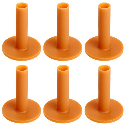 BESLIME Tees de Goma de Golf, tee De Goma Caucho, Tees de Goma de Golf Deportivo Campo de prácticas tee Tenedores de práctica de Entrenamiento para Principiantes, 45 mm, 60 mm, 70 mm,6 pcs