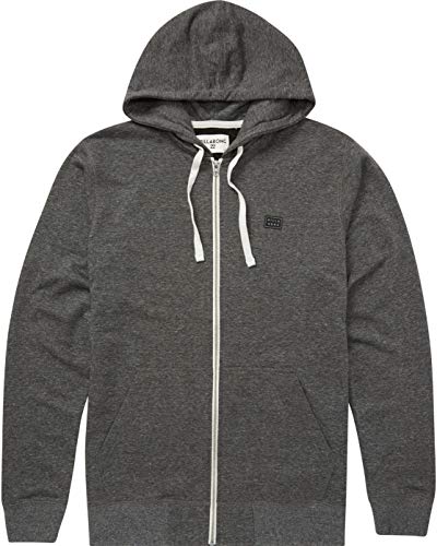 BILLABONG All Day Zip HDY Sudadera con Capucha y Cremallera, Hombre, Negro (Black 19), S