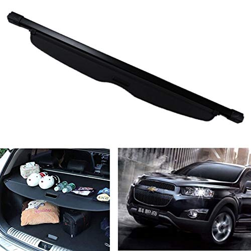 BNHHB Cubierta de Carga Retráctil para Maletero para Chevrolet Captiva 2008-2016, Carga Seguridad Trasero Tronco Tapa Trunk Estante de Paquetes de privacidad/Cargo Protectora Accesorios