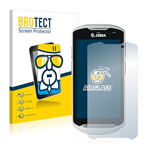 BROTECT Protector Pantalla Cristal Compatible con Zebra TC56 Protector Pantalla Vidrio - Dureza Extrema, Anti-Huellas, AirGlass