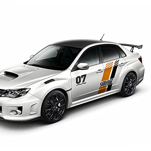 BTOEFE Etiqueta engomada del capó del Coche, para Subaru-Impreza STI WRX Racing Sport Styling Stripes Auto Engine Cover Decor Vinyl Decals